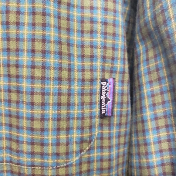 Patagonia One Pocket Plaid Button Down Shirt Size Large - Picture 5 of 8
